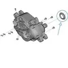 Image de SHIMANO E-Bike Systems Du-Ep801/Du-Ep600 Bague de Verrouillage Silver/Black One Size