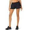 Image de ASICS Femmes Core Split Short Vêtements De Course Shorts Performance Black - Noir L