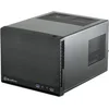 Image de SilverStone SST-SG13B-Q - Sugo Boîtier PC cube compact Mini-ITX, Panneau frontal en plastique avec un fini en faux aluminium, noir