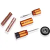 Image de Kit de réparation de crevaison de pneu tubeless Granite Stash - Kit d'outils pour vélo - Rangement facile sur le guidon - Kit complet de réparation de crevaison de pneu (Orange)