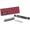 Image de Granite Rocknroll TQ Torque Ratchet Bike Tool Kit, Kit Multifonction pour Vélo avec 10 Embouts d'Outils et une Tige d'Extension, Kit d'Outils de Serrage de Couple Portable pour VTT (Rouge)