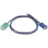 Image de ATEN KVM Câble de raccordement [1x SPHD 15 mâle - 1x VGA mâle, USB 2.0 type A mâle] 5.00 m noir