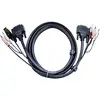 Image de ATEN KVM Câble de raccordement [2x Jack mâle 3.5 mm, DVI mâle 18+1 pôles, USB 2.0 type A mâle - 2x Jack mâle 3.5 mm, DVI mâle 18+1 pôles, USB 2.0...