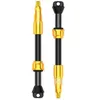 Image de Lezyne Paire de valves sans chambre à air CNC TLR Pro 60 mm en aluminium doré Presta, joint anti-fuite, usiné CNC, compatible avec tous les types de jantes