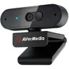 Image de Webcam AVerMedia PW310P, cache de webcam, chat vidéo et enregistrement 1080p / 30fps, Plug and play, microphones, stream, mise au point automatique, fonctionne avec Skype, Zoom, Team