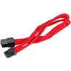 Image de SilverStone SST-PP07-IDE6R - 25cm 6pin vers PCI-E 6pin Cable d'extension manchonné, rouge