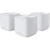 Image de ASUS ZenWiFi XD5 White - Pack de 3 - Système Wi-FI 6 AX Mesh, Double Bande, 3000 Mbit/s, 700m2, AiProtection avec TrendMicro à Vie