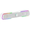 Image de Mars Gaming MSBX, Barre de Son Gaming 10W, Éclairage RGB Dynamique, Processeur Sonore DSP, Bluetooth 5.0 + Jack, Son Spatial Multi-Niveau, Blanc