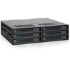 Image de Icy Dock Backplane Cage, Rack Mobile, boitier de Rack Hot Swap pour 6 x HDD/SSD 2.5" SATA/SAS dans 1 Baie de 5.25"(Installation du Disque sans Outils) - ExpressCage MB326SP-B