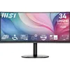 Image de MSI Modern MD342CQP Écran PC 34'' UWQHD incurvé 1500R - Dalle VA 3440 x 1440, 120 Hz, 1ms, KVM, PIP/PBP, Confort des Yeux, Haut-parleurs intégrés, réglable sur 3 Axes - HDMI 2.0b, DP 1.4a