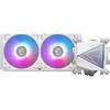 Image de MSI MAG CORELIQUID I240 WHITE Watercooling AIO - Large plaque froide en cuivre, ARGB sur tête de bloc et ventilateurs LDB, waterblock à double chambre, radiateur Split-Flow, compatible Intel & AMD
