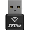 Image de MSI AX1800 Nano WiFi USB Adapter, dongle USB WiFi 6 bi-Bande 2.4G/5G pour PC, Format de Poche, Compatible avec Windows 11 et 10