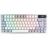 Image de ASUS ROG Azoth White RGB Clavier de Jeu QWERTZ Facteur de Forme 75%, commutateurs mécaniques ROG NX, écran OLED, sans Fil avec Bluetooth, RF 2,4 GHz, USB, Windows et MacOS, Blanc