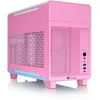 Image de Thermaltake TR100 Boîtier PC Mini-ITX Compact Double Chambre, PCIe 4.0 Riser Inclus, Bubble Pink