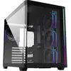 Image de Tour midi FSP Fortron POC0000247 Boîtier PC noir 4 ventilateurs pré-installés, fenêtre latérale