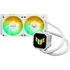 Image de ASUS TUF Gaming LC III 240 ARGB White All-in-One Liquid CPU Refroidissement à eau (deux ventilateurs préinstallés, Aura ARGB, tuyaux de 400 mm, pour Intel LGA 1851, 1700, 1200 et AMD AM5 et AM4, blanc
