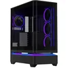 Image de ASUS Prime AP304 - Boîtier PC ATX parnoramique incurvé, 4 Ventilateurs préinstallés, ARGB