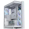 Image de ASUS ROG CRONOX - Boîtier PC panoramique EATX, Module d'écran LCD Pliable de 9,2 Pouces, Blanc