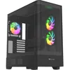 Image de Thermaltake View 290 TG ARGB Black | ATX PC Gehäuse | Showcase Design | Tempered-Glass Front | ARGB Lüfter | AIO/Wasserkühlung Support | sehr leiser Airflow | Hidden-Connector | USB 3.0