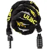 Image de Antivol Vélo Sécurité Scooter Moto Trottinette Combinaison Réinitialisable Chaîne 4mm Acier Nylon 120cm Anti-Vol Résistant Coupures Pressions Léger Transportable Urbain Moderne (Noir)
