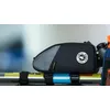 Image de Sacoche Cadre Vélo Accessoires - Sacoche Vélo Cadre Imperméable 1,2L Rangement Compléments Vélo Sac Cadre VTT Fixation Tube Supérieur 18x9x5,5 cm pour Outils Cyclisme