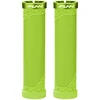 Image de Funn Hilt Poignées de Guidon VTT avec système de Verrouillage Simple, légères et ergonomiques, avec Un diamètre intérieur de 22 mm, poignées de Guidon de vélo Uniques avec Motif (Vert)