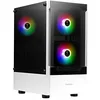 Image de GAMDIAS TALOS E3 Boîtier PC de Jeu Blanc, boîtier ATX de Taille Moyenne, Panneau en Verre trempé, 3 Ventilateurs ARGB intégrés de 120 mm, fenêtre d'installation sans Outil, Prend en Charge Les Cartes