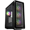 Image de Tour midi FSP Fortron CUT593A Boîtier gaming noir 4 ventilateurs LED pré-installés, fenêtre latérale, filtre anti-poussière