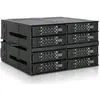 Image de Icy Dock Backplane Cage, boîtier de Rack entièrement métallique pour 8 x SSD Or HDD 2,5  SATA/SAS dans 2 Baies de 5.25  avec connecteur miniSAS HD - ToughArmor MB508SP-B