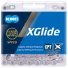Image de KMC xGlide EPT 9, 10 et 11 vitesses, argent foncé, 126 maillons