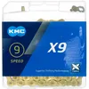 Image de KMC Chaîne Ti-n X9 Mixte, doré, 114 Link