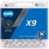 Image de Chain KMC X9 Silver 114 Links Box