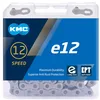 Image de KMC E12 Chaîne de vélo électrique 12 vitesses 130 maillons EPT (argent foncé)