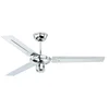 Image de Ventilateur de plafond Zephyr de AireRyder avec commande par tirette, Revêtement chromé, 122 cm