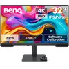 Image de BenQ Creative Pro PV3200U Écrans 4K UHD 32  pour Le Montage vidéo 95% DCI-P3, 100% Rec.709/sRGB, Haut-parleurs 2.1ch, USB-C 65W, Compatible Mac, calibré en Usine, Calibration logicielle