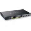 Image de Zyxel Commutateur Ethernet 24-Ports Gigabit | Gestion Intelligente | PoE+ Budget de 375W | 4 Slots SFP+ 10G | Mode Cloud Hybride [XGS1935-28HP]
