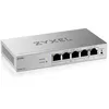 Image de Zyxel Switch PoE 5 Ports | Commutateur Ethernet Gigabit Manageable en Web | 4 Ports PoE+ Budget de 68W | QoS, Link Aggregation, VLAN, IGMP Snooping | sans Ventilateur | Desktop [GS1200-5HPv3]