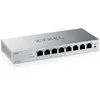 Image de Zyxel Switch PoE 8 Ports | Commutateur Ethernet Gigabit Manageable en Web | 4 Ports PoE+ Budget de 68W | QoS, Link Aggregation, VLAN, IGMP Snooping | sans Ventilateur | Desktop [GS1200-8HPv3]