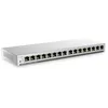 Image de Zyxel Switch Ethernet 16 Ports | Unmanaged+ GbE | PoE+ | GS1100-16EP | 16x Ports GbE PoE+ avec Budget de 135W, Sans Ventilateur, Design Fin, Kit Mural Inclus, VLAN, Prévention de Boucle