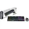 Image de MSI Vigor GK30 Combo FR Pack Clavier + Souris Gaming - AZERTY, Disposition FR, Pleine Taille, Souris Clutch GM11, Filaire, RGB Mystic Light