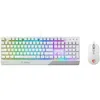 Image de MSI Vigor GK30 Combo White FR Pack Clavier + Souris Gaming - AZERTY, Disposition FR, Pleine Taille, Souris Clutch GM11, Filaire, RGB Mystic Light