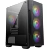Image de MSI MAG Forge M100A Boîtier PC Mini-Tour - Verre trempé, capacité Micro-ATX et Mini-ITX, Panneau Avant en Maille, 4 Ventilateurs Auto-RGB de 120 mm, Filtre Anti-poussière magnétique