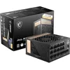 Image de MSI MEG Ai1300P PCIE5 Bloc d'Alimentation Prise EU, 1300W, 80 Plus Platinum, ATX 3.0, 100% Modulaire, Support GPU PCIe 5.0, Condensateurs Japonais, Gaming Intelligence, Câbles Gainés - Garantie 10 ans