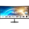 Image de MSI Pro MP341CQ Écran Bureautique Incurvé 34" UWQHD - Dalle VA 1500R, 3440x1440, 100Hz, 1 ms, Confort Oculaire, sRGB 116%, HDR Ready, Haut-Parleurs Intégrés, Inclinaison Réglable - HDMI, DisplayPort