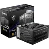 Image de MSI MPG A1000G PCIE5 Bloc d'alimentation Prise EU, 1000W, Certifié 80 Plus Gold, ATX 3.0 100% Modulaire, Support GPU PCIe 5.0, Condensateurs Japonais 105°C, Mode 0 RPM, Câbles Plats - Garantie 10 Ans