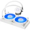 Image de Cooler Master MasterLiquid ML240L V2 RGB White Edition - Refroidisseur Liquide CPU, Effets d'Éclairage plus Brillants, Pompe 3ème Génération, Radiateur Supérieur, 2 x 120mm Ventilateurs SickleFlow