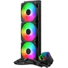 Image de Cooler Master MasterLiquid 360 Core II CPU Watercooler - Refroidisseur AIO 360mm (Max. 280W TDP), Pompe GR9 à Double Chambre, ventilateurs ARGB Gen 2 améliorés, Montage rapide kits AMD & Intel - Noir