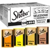 Image de Sheba Select Slices Sachet de Nourriture pour Chat Adulte avec Canard, Dinde, Poulet et volaille en Sauce 120 x 85 g