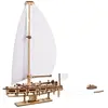Image de Ugears Jeu De Construction Maquette Mécanique En Bois Du Yacht Ocean Beauty