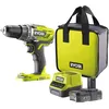Image de RYOBI - Perceuse-visseuse sans fil 18V - 50 Nm - 500-1 800 tr/min - mandrin 13 mm - 1 batterie lithium+ 2,0 Ah - chargeur 2,0 A - Livrée en sac de transport